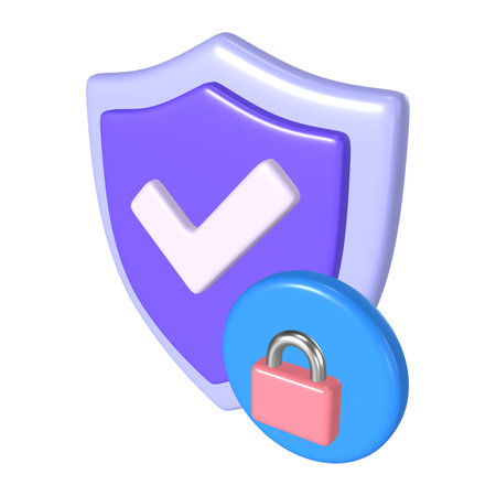 This is a Antivirus 3D Render Illustration Icon. High-resolution JPG file isolated on a white background.の写真素材