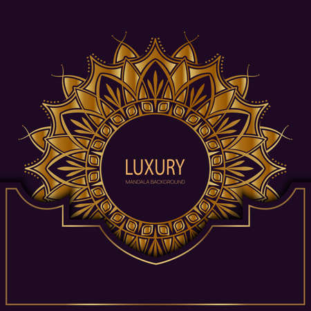 Luxury mandala background, vector design 012のイラスト素材