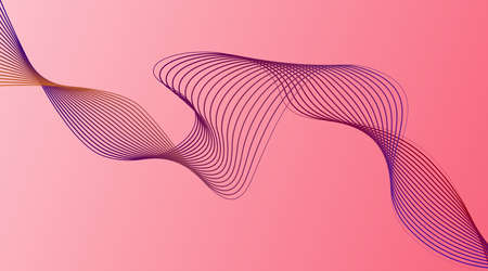 vector background, glow gradation wave line