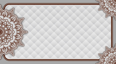 Luxury background with lace ornament and place for your text.のイラスト素材