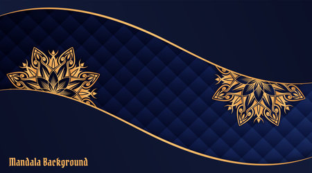 luxury background, with mandala ornamentのイラスト素材