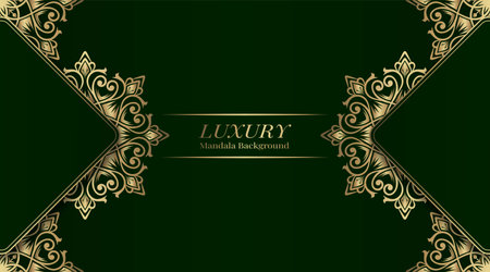 luxury background  with mandala ornamentのイラスト素材