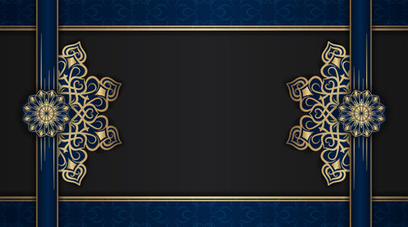 luxury background  with mandala ornamentのイラスト素材