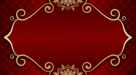 luxury background  with mandala ornamentのイラスト素材