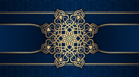 luxury background  with mandala ornamentのイラスト素材