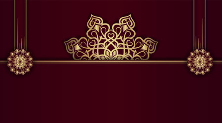 luxury background  with mandala ornamentのイラスト素材