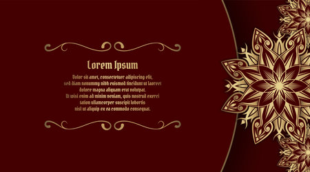 luxury background  with mandala ornamentのイラスト素材