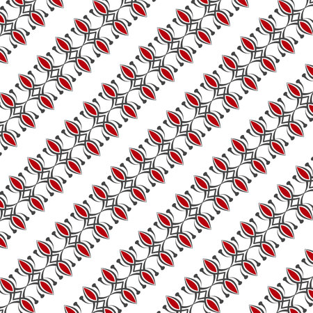 black and red ethnic pattern