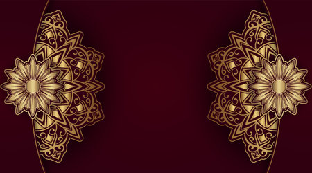luxury background  with mandala ornamentのイラスト素材