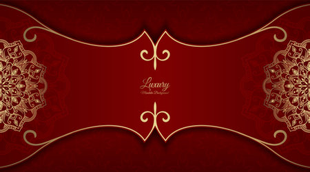 luxury background  with mandala ornamentのイラスト素材