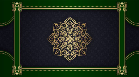 luxury background  with mandala ornamentのイラスト素材