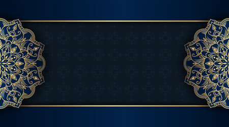 luxury background  with mandala ornamentのイラスト素材