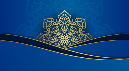 luxury background, with mandala ornamentのイラスト素材