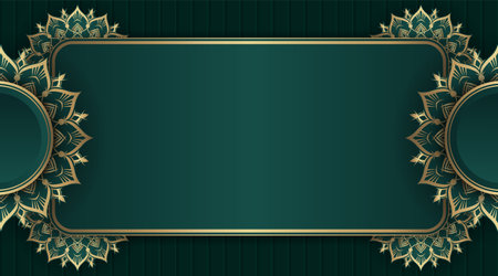 brown and gold, mandala backgroundのイラスト素材