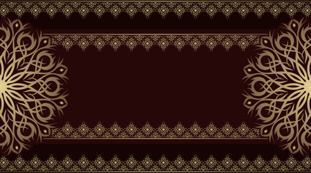 luxury background, with mandala ornamentのイラスト素材