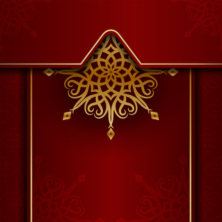 luxury background, with mandala ornamentのイラスト素材