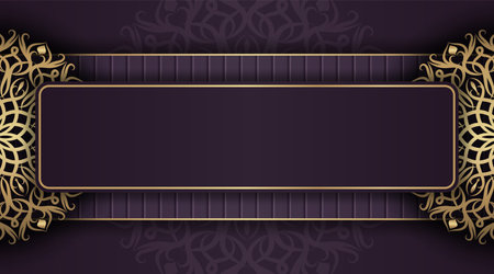 Luxury mandala background, round decorationのイラスト素材