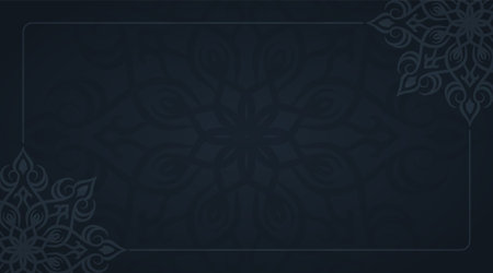 Simple background with ornamental mandala