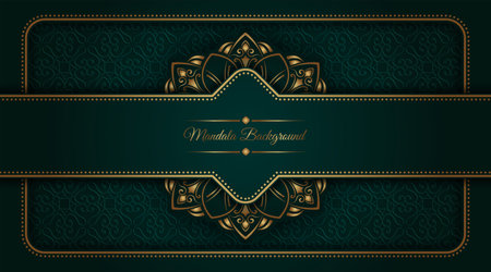 Luxury background with ornamental mandalaのイラスト素材