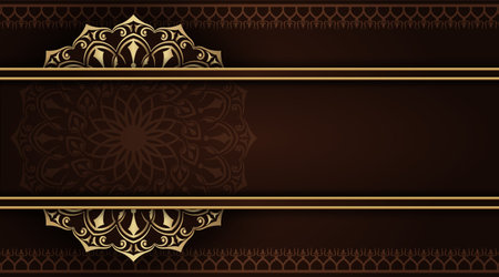 Luxury mandala background, round decorationのイラスト素材