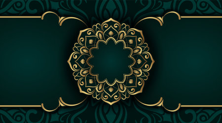 luxury background  with mandala ornamentのイラスト素材