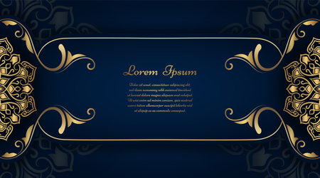 Luxury background with mandala ornamentのイラスト素材