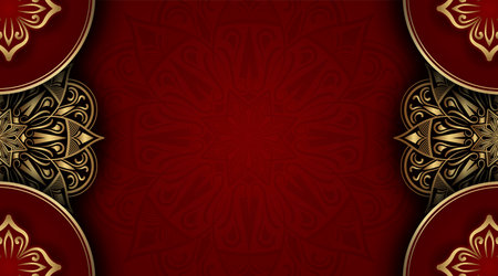 luxury background  with mandala ornamentのイラスト素材