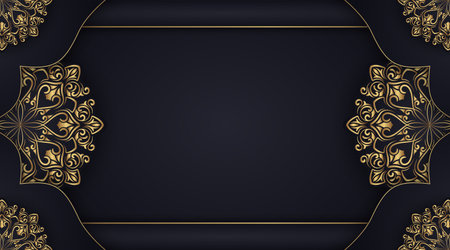 Luxury mandala background, round decorationのイラスト素材