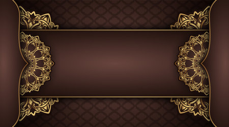 Luxury mandala background, round decorationのイラスト素材