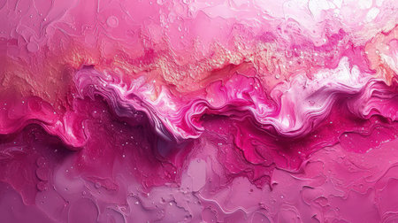 Wallpaper abstract paint background, pink and white accent.の素材