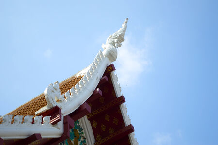 temple in thailand and blue sky