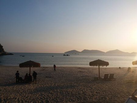 sandy beachの写真素材