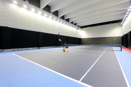 Indoor tennis courtのeditorial素材