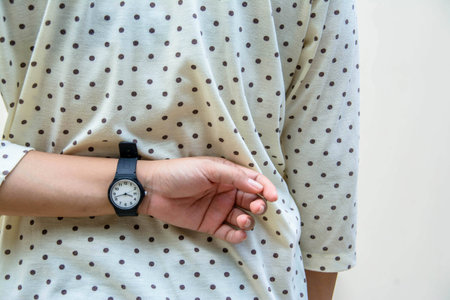 Wearing watchesの写真素材