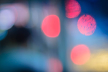 Abstract blur with bokhe of light led