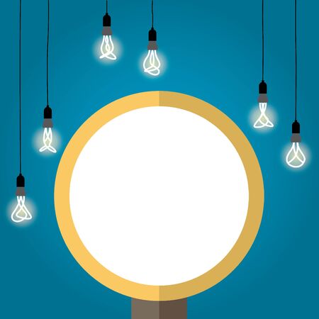 Bulb light idea. background lamp, Vector Illustrationのイラスト素材