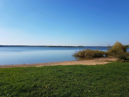 On the lake shore
