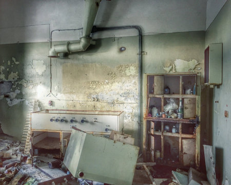 Abandoned factory in Russiaの素材