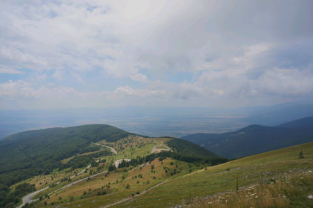 Balkan mountains landscape in Bulgariaの素材