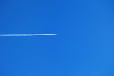 sky, plane, airplane, trace, blue, azure, turquoise, far, summer