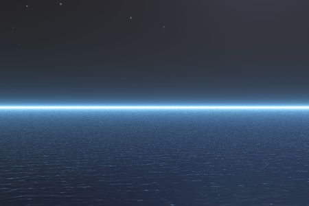 Dark night landscape, is executed in the 3d-editorの写真素材