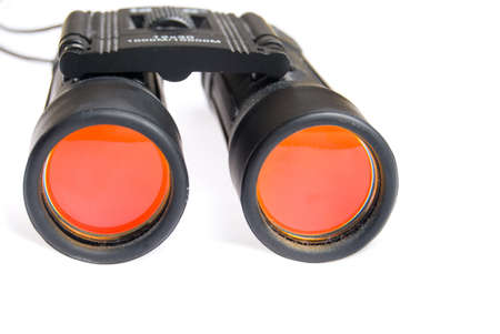 The field-glass, is isolated on a white backgroundの写真素材