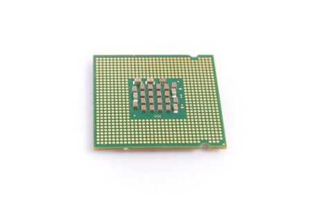 Processor, is isolated on a white backgroundの写真素材