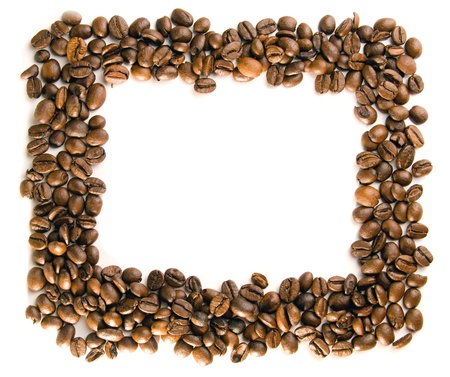 Coffee framework, is isolated on a white backgroundの写真素材