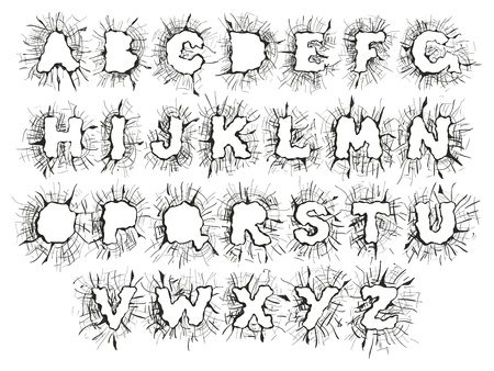 Splitter alphabetのイラスト素材