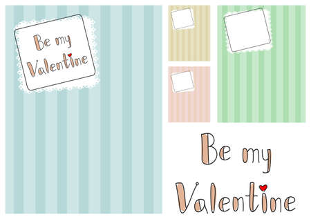 Be my Valentine, the retro background collectionのイラスト素材