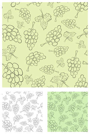 Vector retro vine background collection of different colorsのイラスト素材