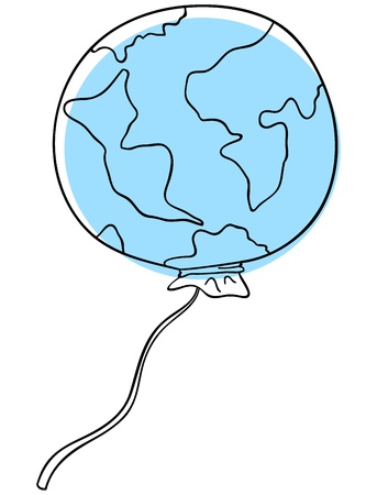 earth is isolated on a white backgroundのイラスト素材