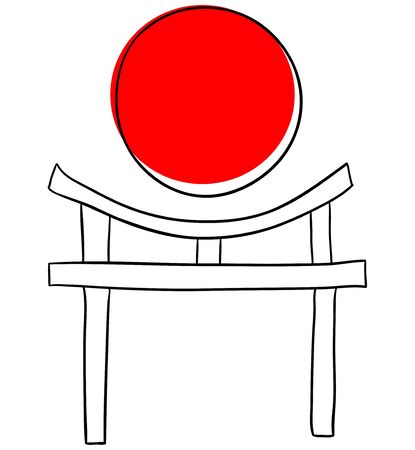 Vector N is isolated on a white backgroundのイラスト素材