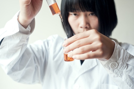 Injections of female nursesの写真素材